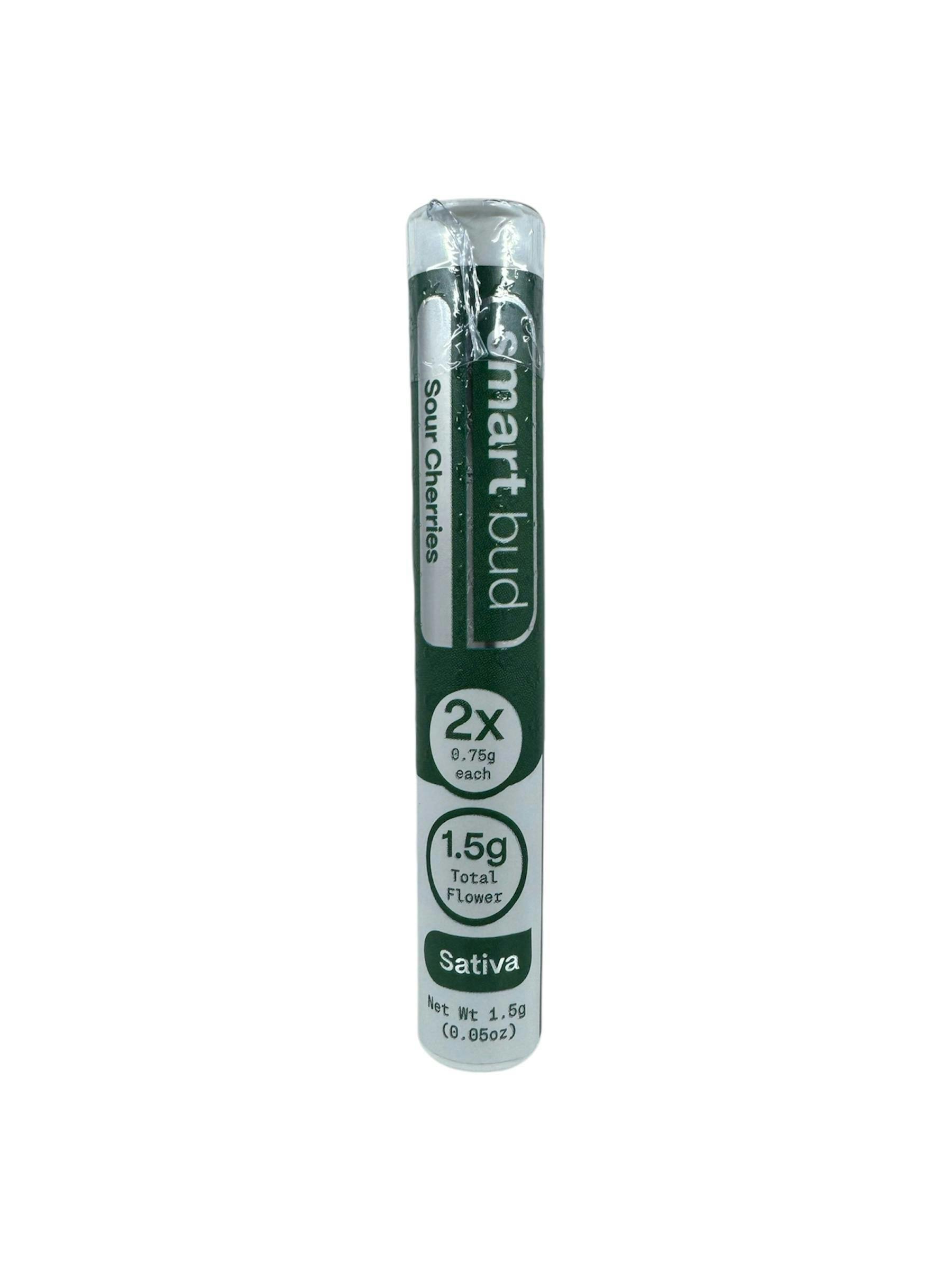 SmartBud Sour Cherries 2pk 1.5g Pre-Rolls