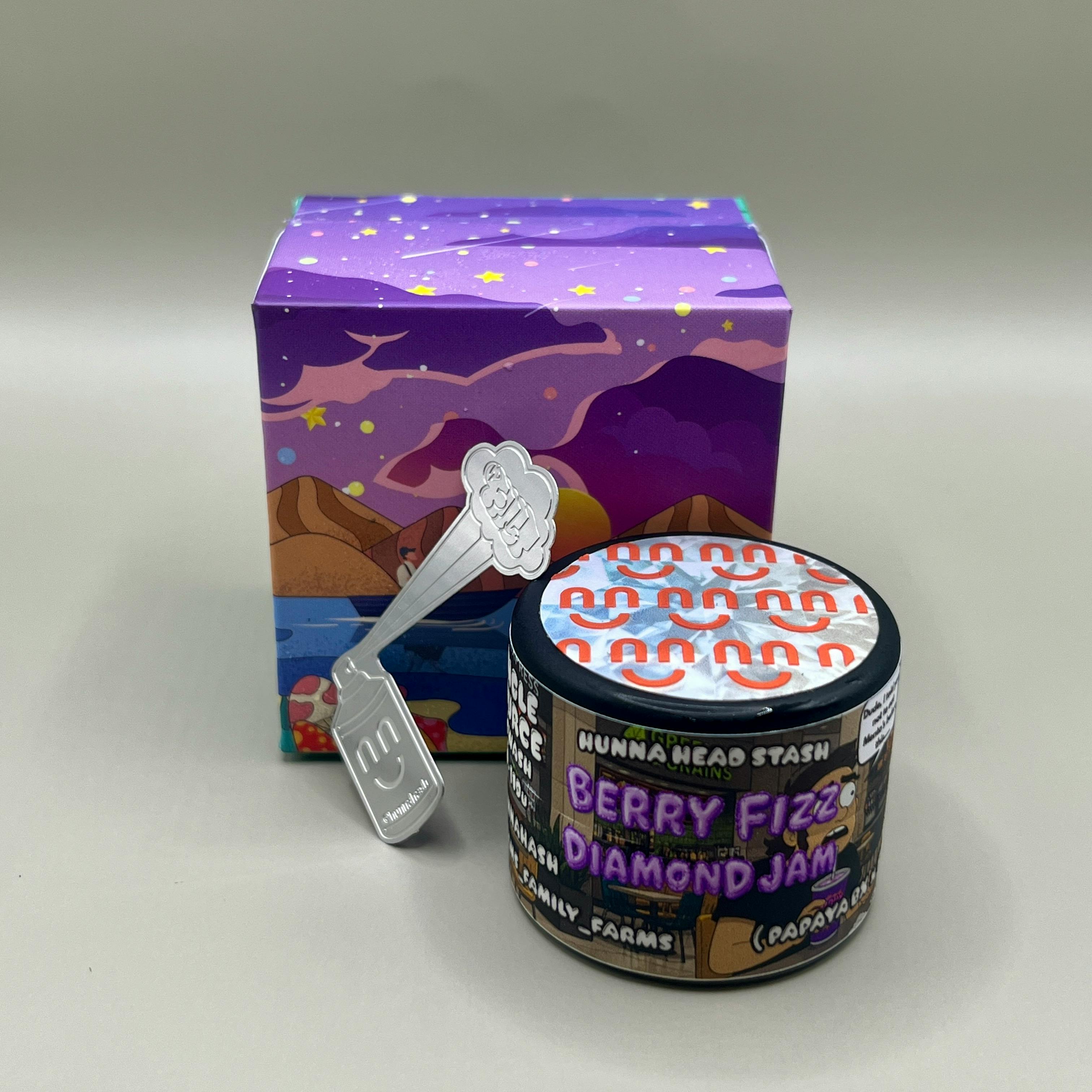 Hunna - 2g Live Hash Rosin Head Stash Diamond Jam - Berry Fizz
