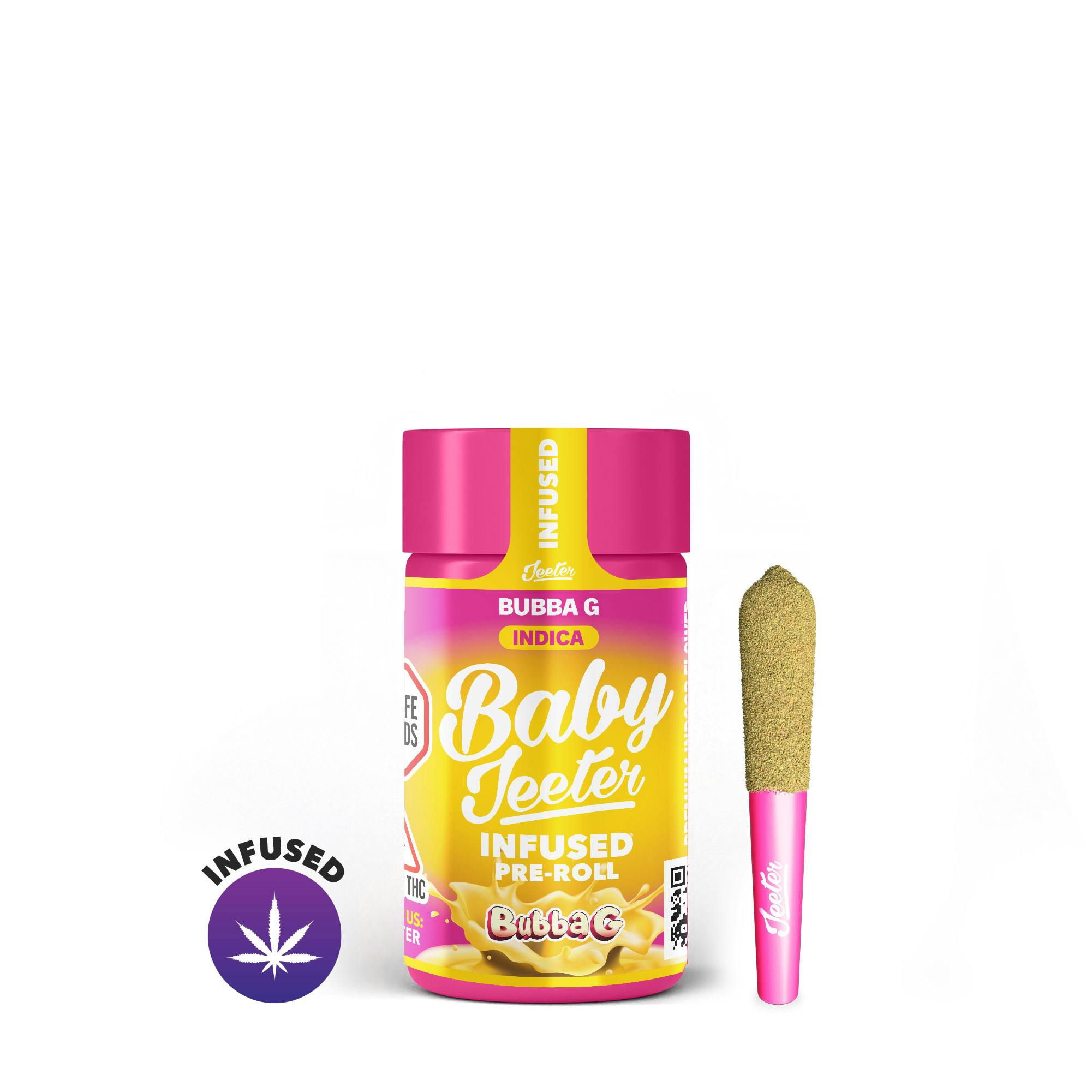 Product Bubba G  Baby Jeeter Infused | Pre Rolls | 0.5g 5pk
