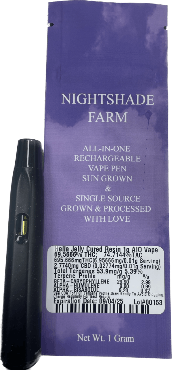 Photo of Nightshade – Hella Jelly Cured Resin AIO Vape