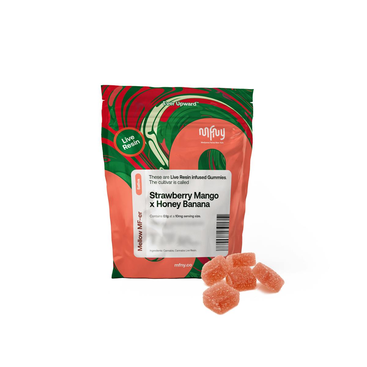 Photo of MFNY Strawberry Mango x Honey Banana Live Resin Gummies 10pk