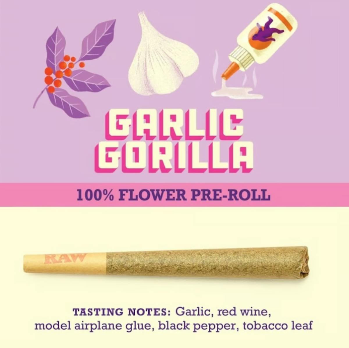 Photo of Paper Crane Garlic Gorilla 1g Preroll