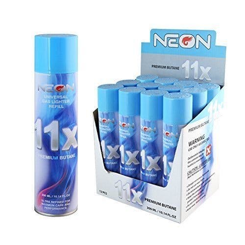 Neon | Universal Gas Lighter Refill | Premium Butane - 11x