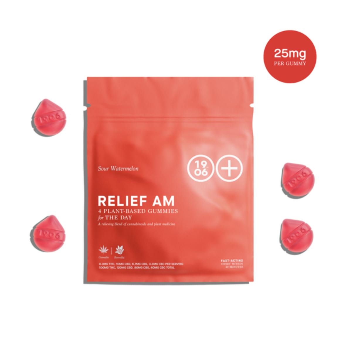 1906 Relief AM Gummy Multipack 100mg
