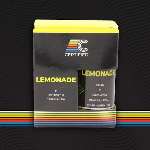 Certified: 2:1 THC:Caffeine Lemonade Drink – 4pk 105mg-2
