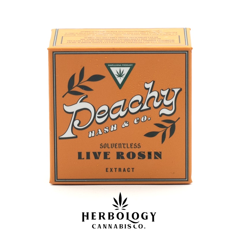 Peachy Hash & Co | Live Rosin Jar | Superboof | 1g