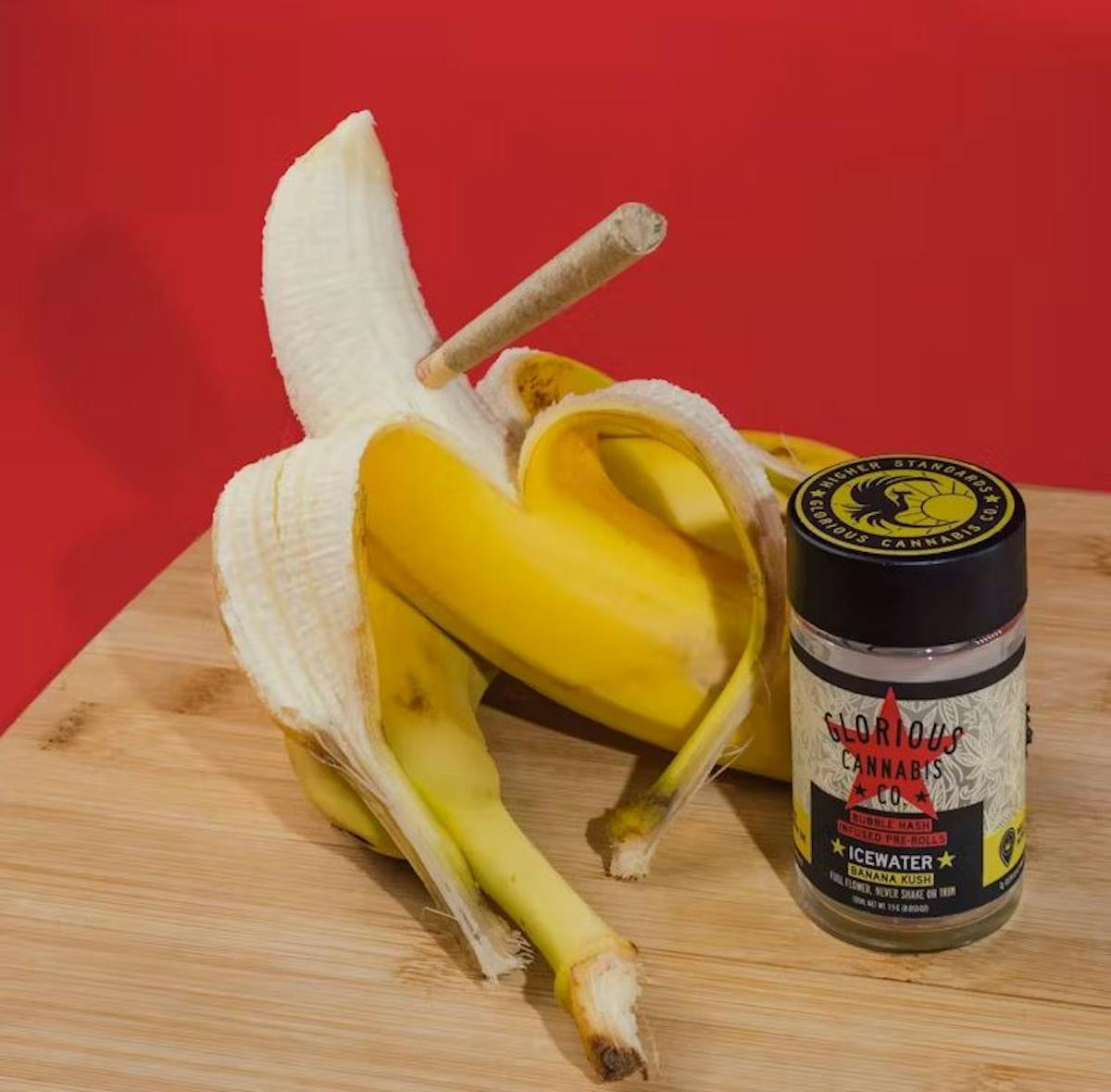 Image of Banana Kush | 1g Icewater Hash Infused Preroll