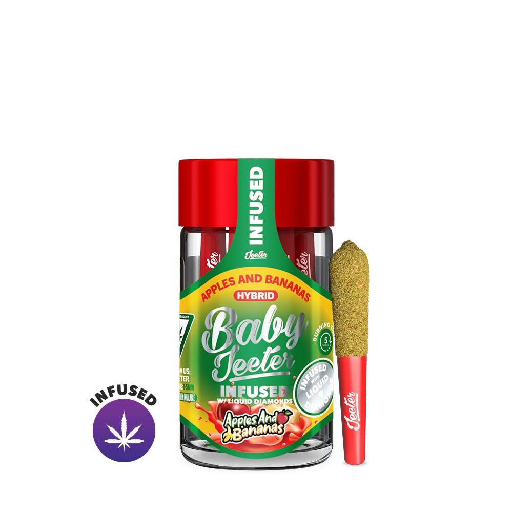 Product: Apples & Bananas Baby Jeeter Infused Pre-Roll 5-pack | 2.5g