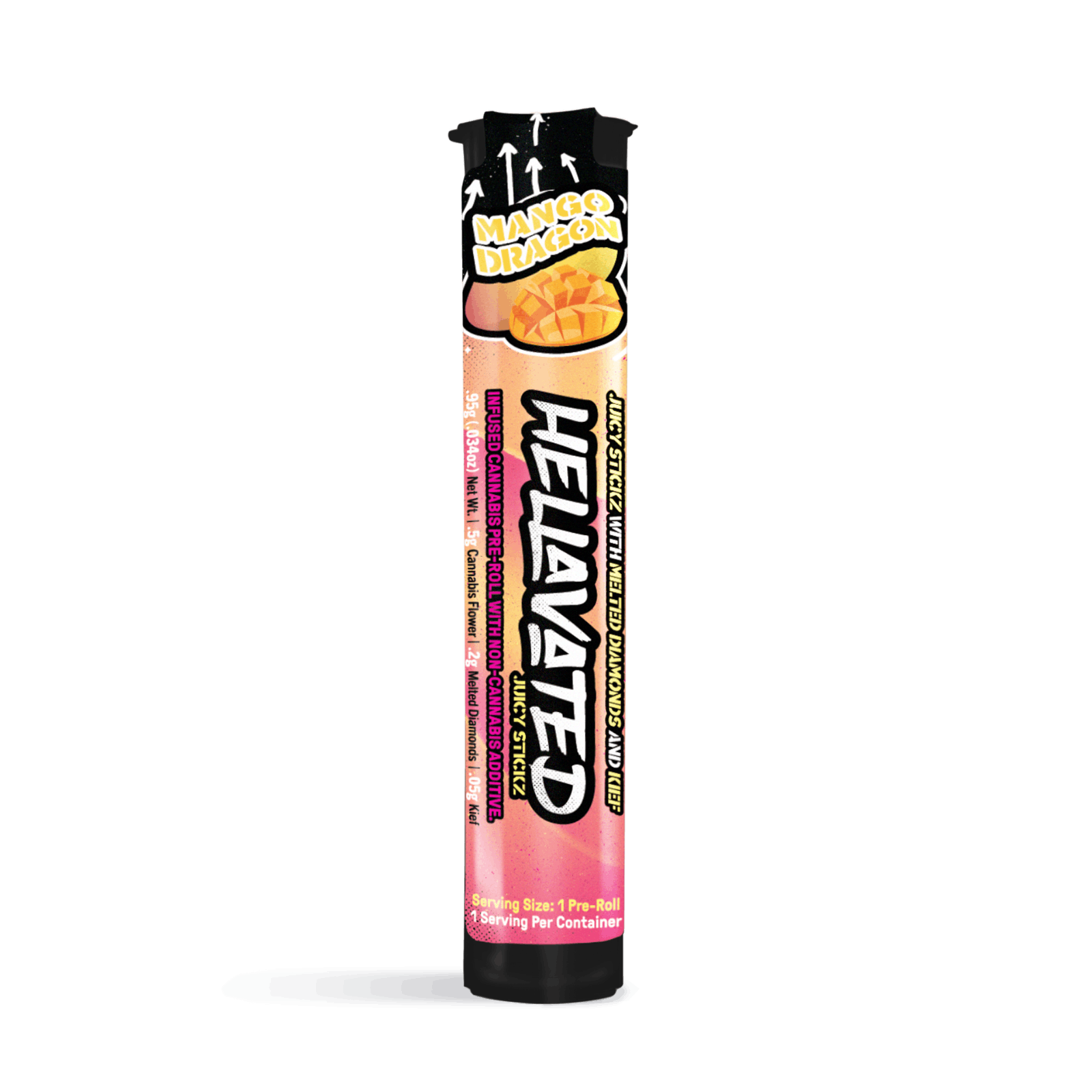Photo of Mango Dragon Juicy Stickz Infused Pre-Roll | 0.75g