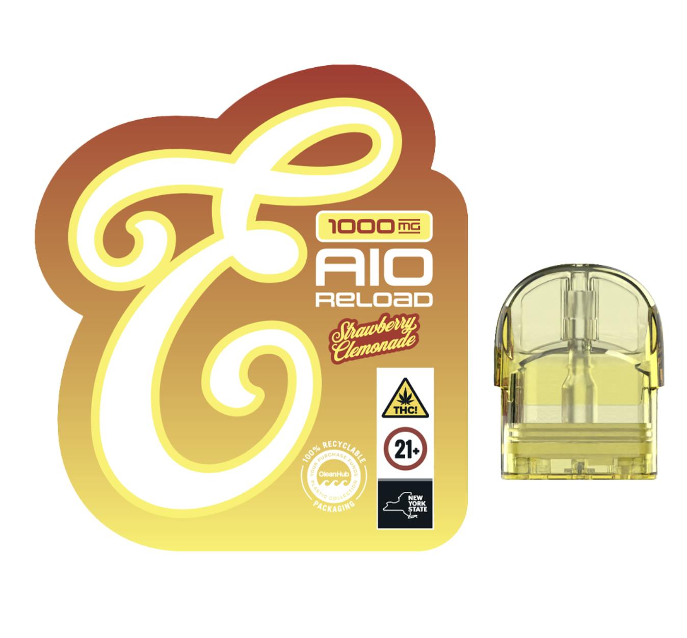 Pod |  Eureka | Fusion Strawberry Clemonade | Reload | 1g