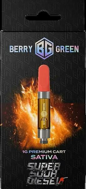 Super Sour Diesel Cart Sativa by Berry Green – Vapes at Gatsby Cannabis