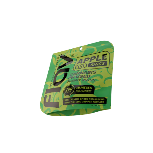 FLAV | Apple | 10mg Live Resin THC Gummy Rings | 10pk-1