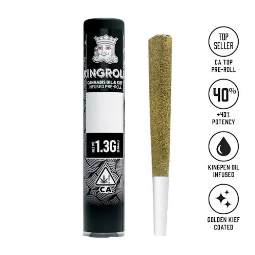 Kingroll Original: Cannalope A K x Cannalope Kush – 1.3g Infused Preroll – Indica-active