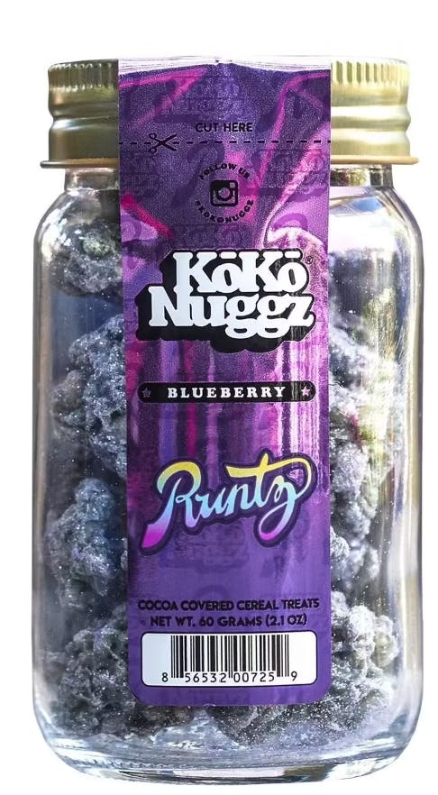 Edibles | Koko Nuggz | Crispy Treats | Blueberry | 100mg