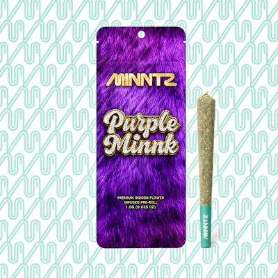 Minntz - 1g Preroll - Purple Minnk - PRE_ROLLS by Minntz at King of Budz