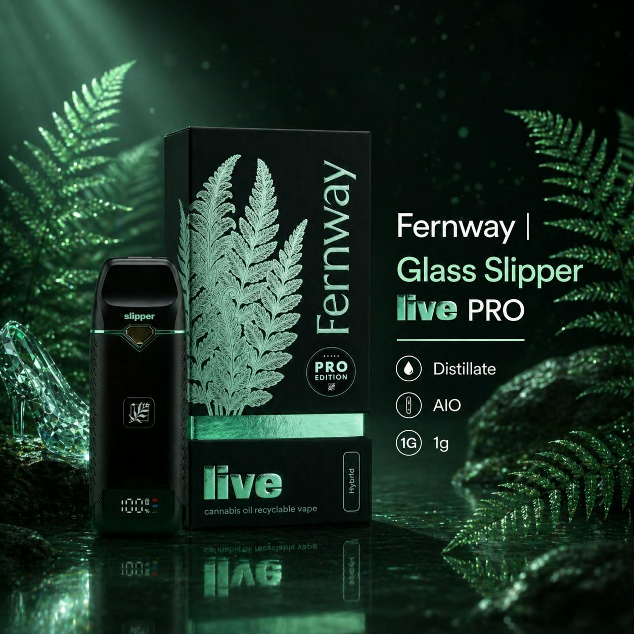 Product Fernway | Glass Slipper Live PRO | Distillate | AIO | 1g