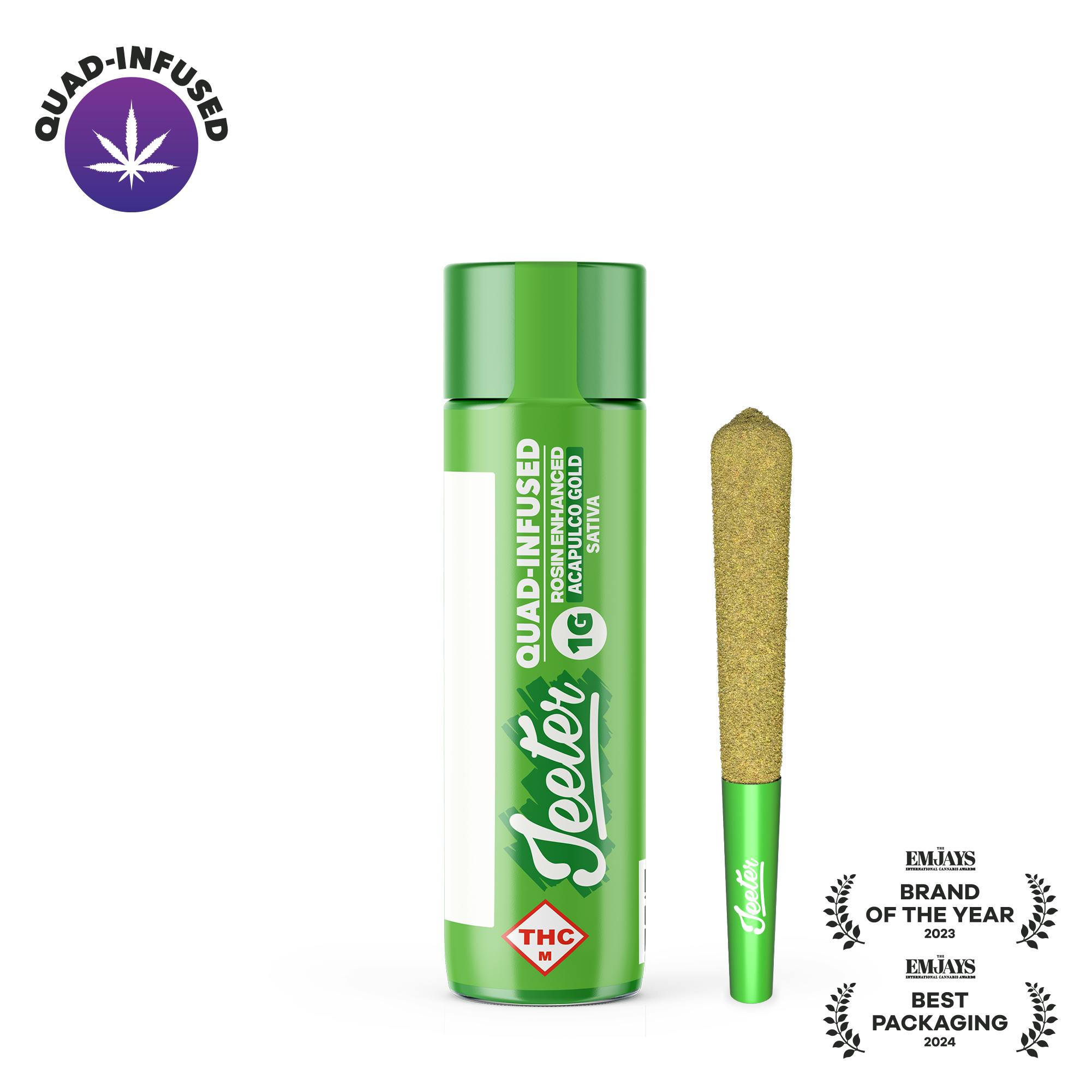 Acapulco Gold Quad-Infused Jeeter Joint | 1g | CODES - Marshfield