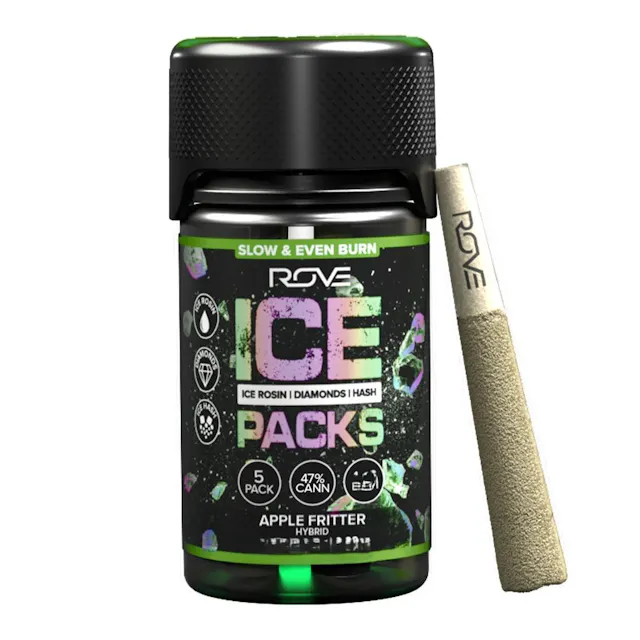 Rove Ice Packs Infused Pre-Roll Pack Apple Fritter 5pk/3g (hybrid)