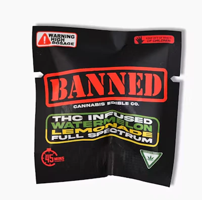 Banned - 200mg Single Gummy - Watermelon Lemonade