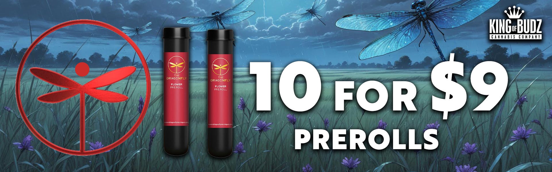 Dragonfly - 1g Pre-Rolls - 10/$9