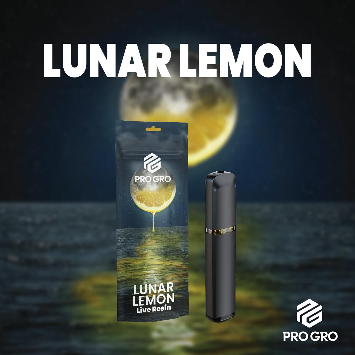 Pro Gro - 1g Live Resin Disposable - Lunar Lemon