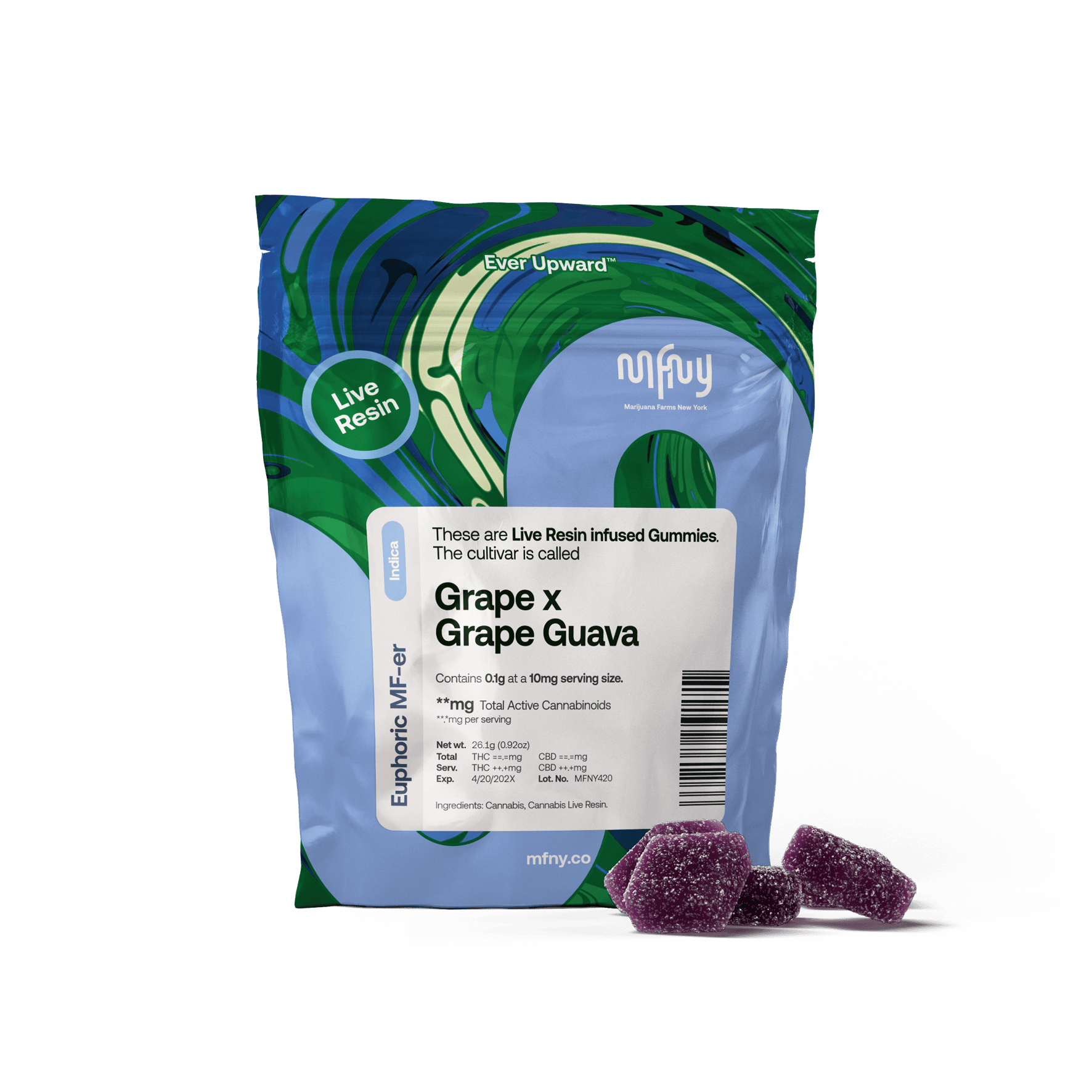 Grape x Grape Guava Live Resin Gummies | 10 pk-1