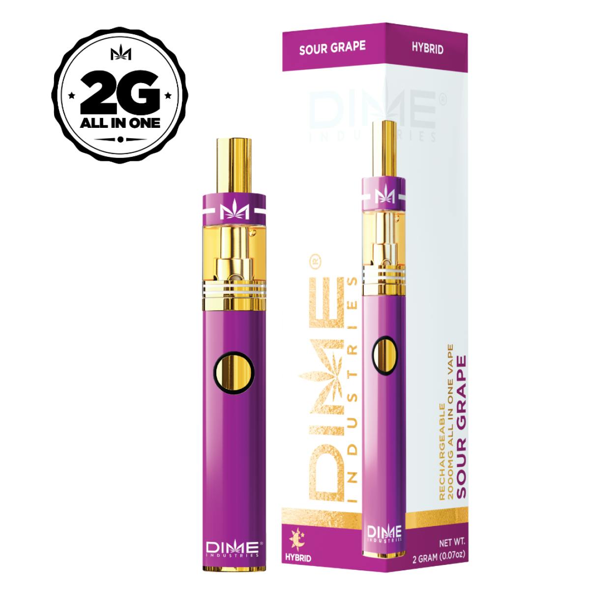 Photo of DIME Signature Line 2g Vape Sour Grape
