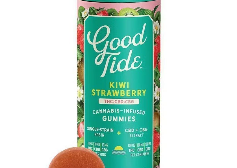 Product Good Tide - Kiwi Strawberry Gummies - 10mg THC - 10mg CBD - 10mg CBC