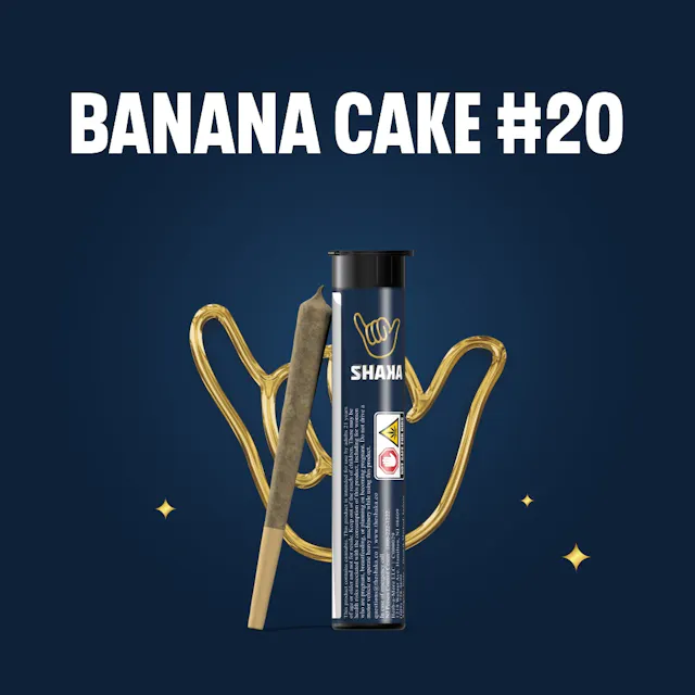 Shaka Pre-Roll Banana Cake #20 1g (hybrid, singles)