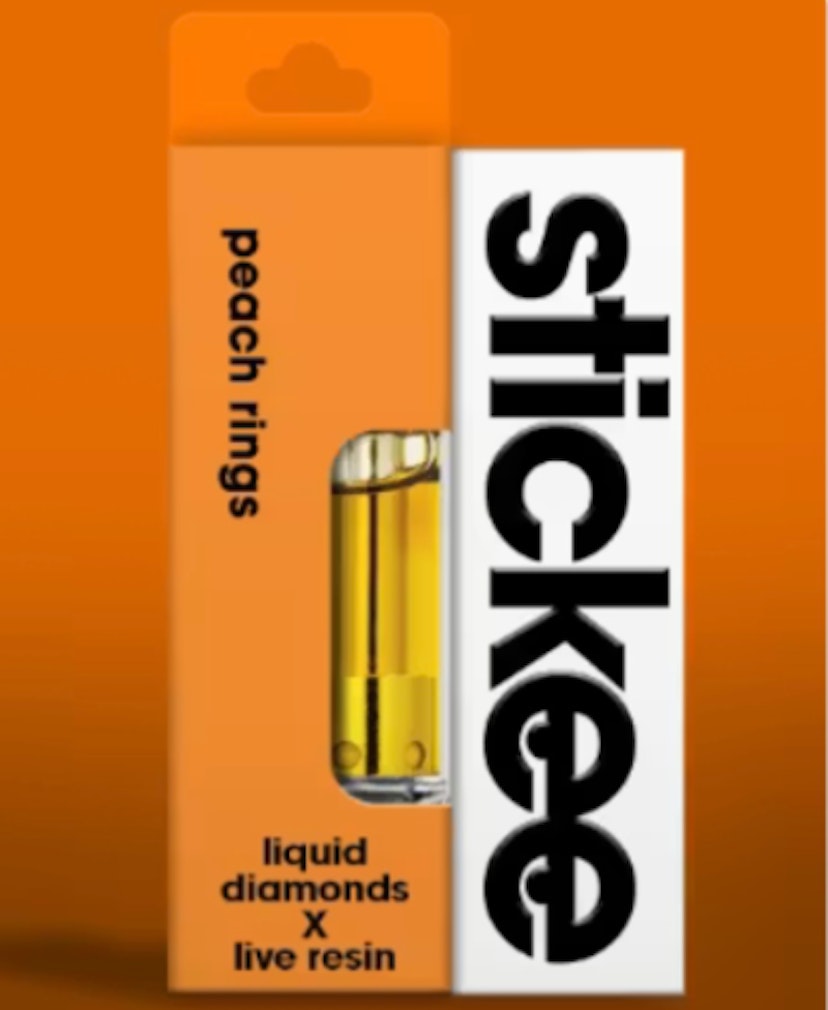 Stickee LR x LQD Cartridge | Peach Ringz