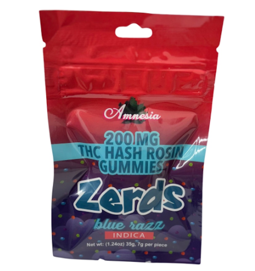 Amnesia - Blue Razz Hash Rosin Zerdz 200mg