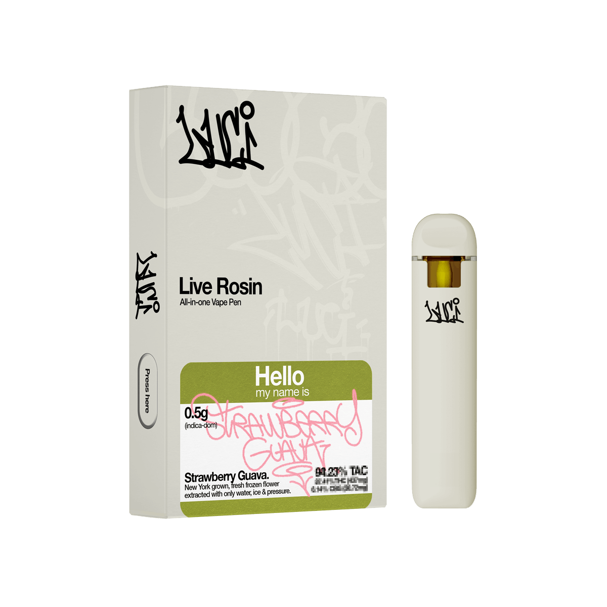 Photo of Luci | Vape | Strawberry Guava | Live Rosin 0.5g