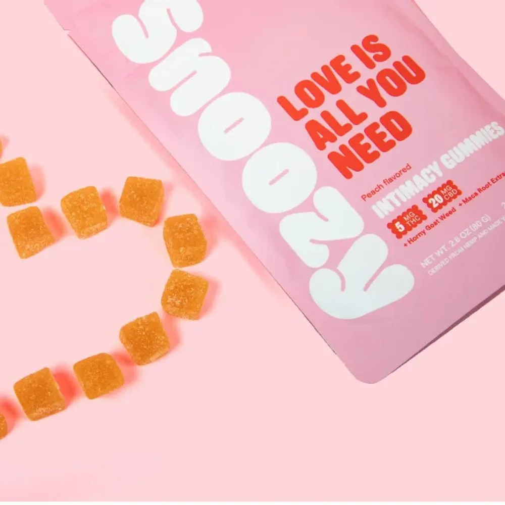Product Snoozy - Peach Love Is All You Need - 5mg THC - 20mg CBD - Gummy