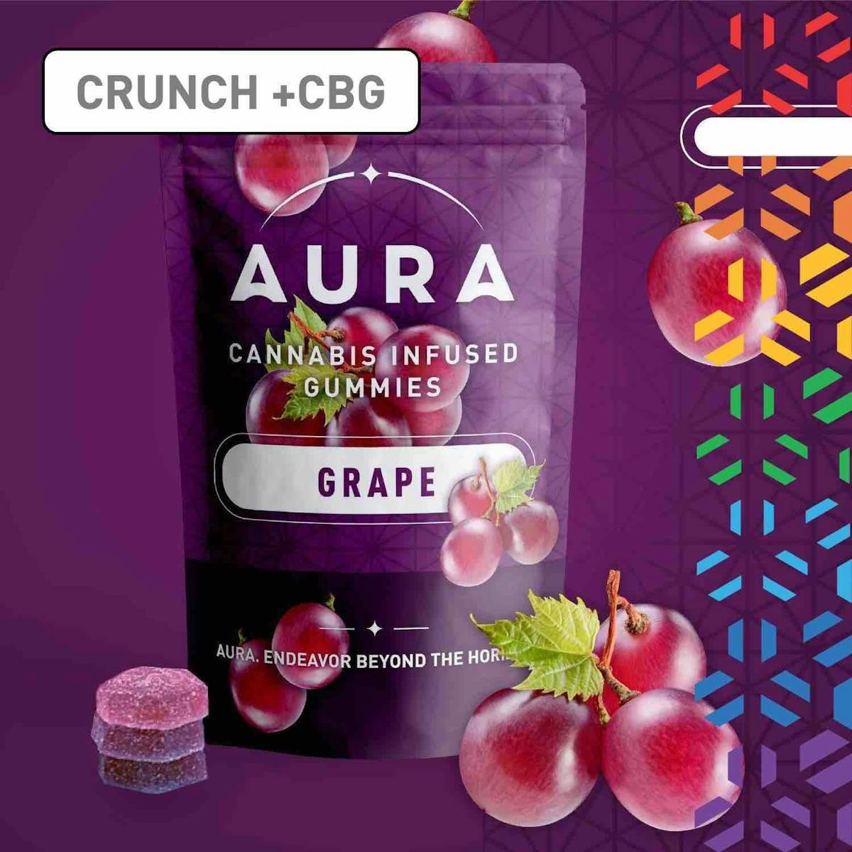 image of Grape Crunch Gummies +CBG