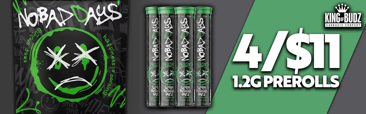 TAYLOR - NO BAD DAYS  1.2G PREROLL 4/$11