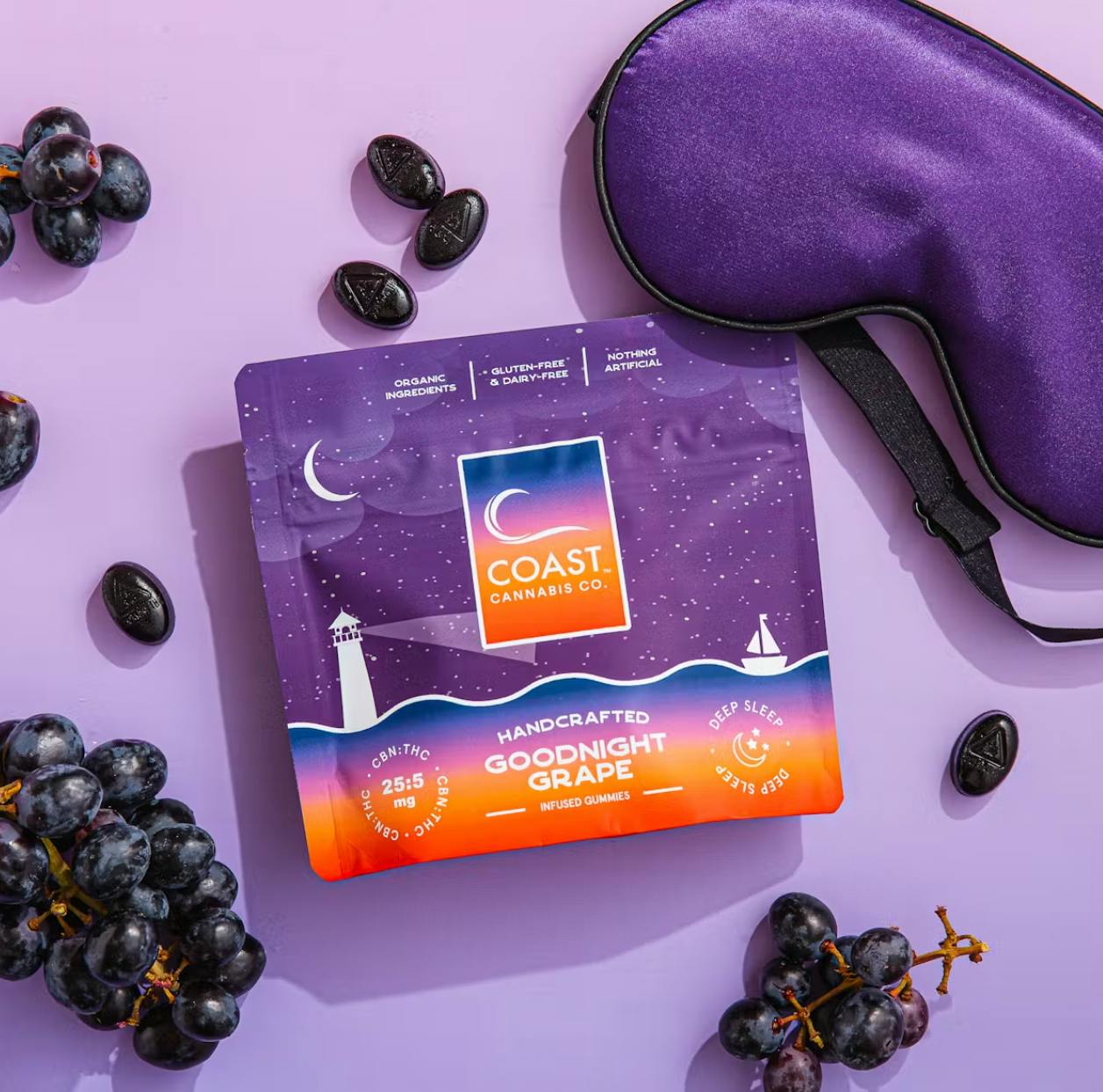 COAST Cannabis Co. Goodnight Grape 25:5 | 100mg - Apex Noire