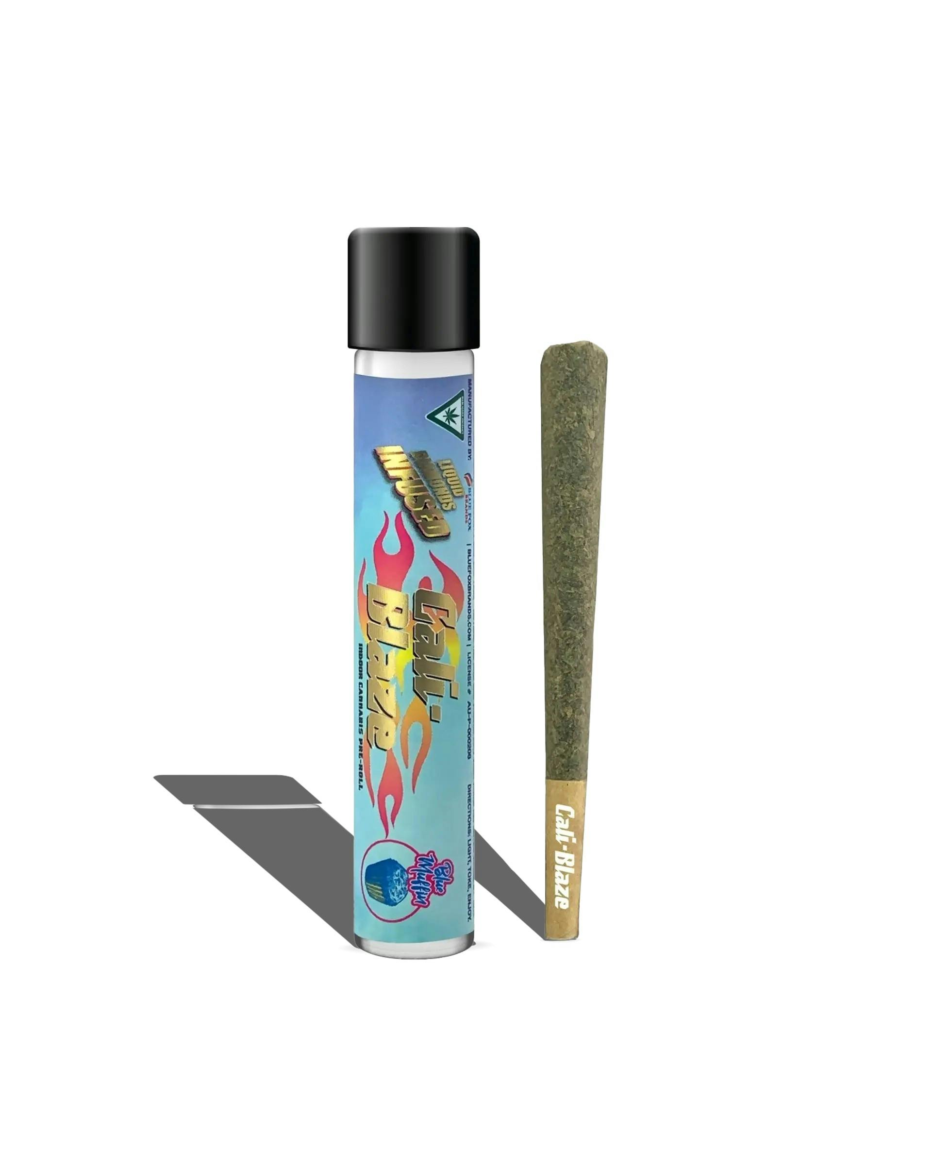 Product: CALI BLAZE | BLUE MUFFIN (LIQUID DIAMONDS) | INFUSED PRE-ROLL HYBRID