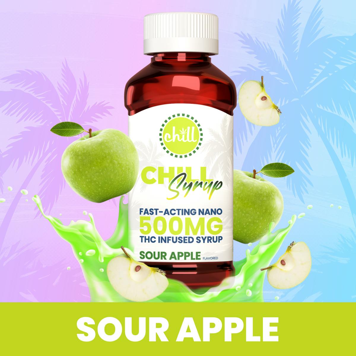 Product: Chill | Sour Apple | THC Infused Syrup