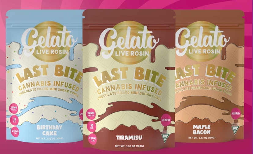 Gelato | 200mg Live Rosin Last Bites | Toffee