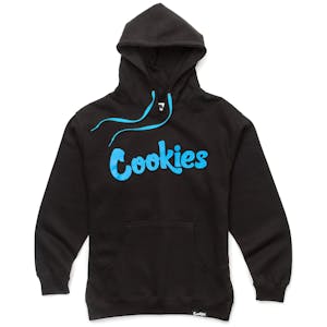 Cookies | Black Hoodie | Blue Script | Small