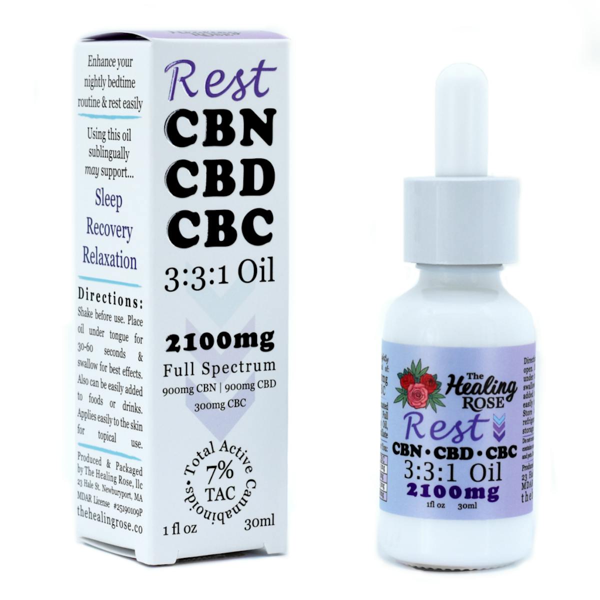 Image of 3:3:1 Rest Oil Tincture | 2100mg CBN+CBD+CBC