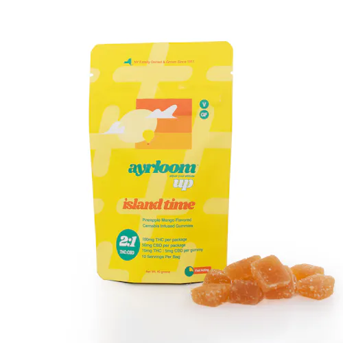 Ayrloom Pineapple Mango ‘Island Time’ | 2:1 | 10MG THC : 5MG CBD 10 Pack-1