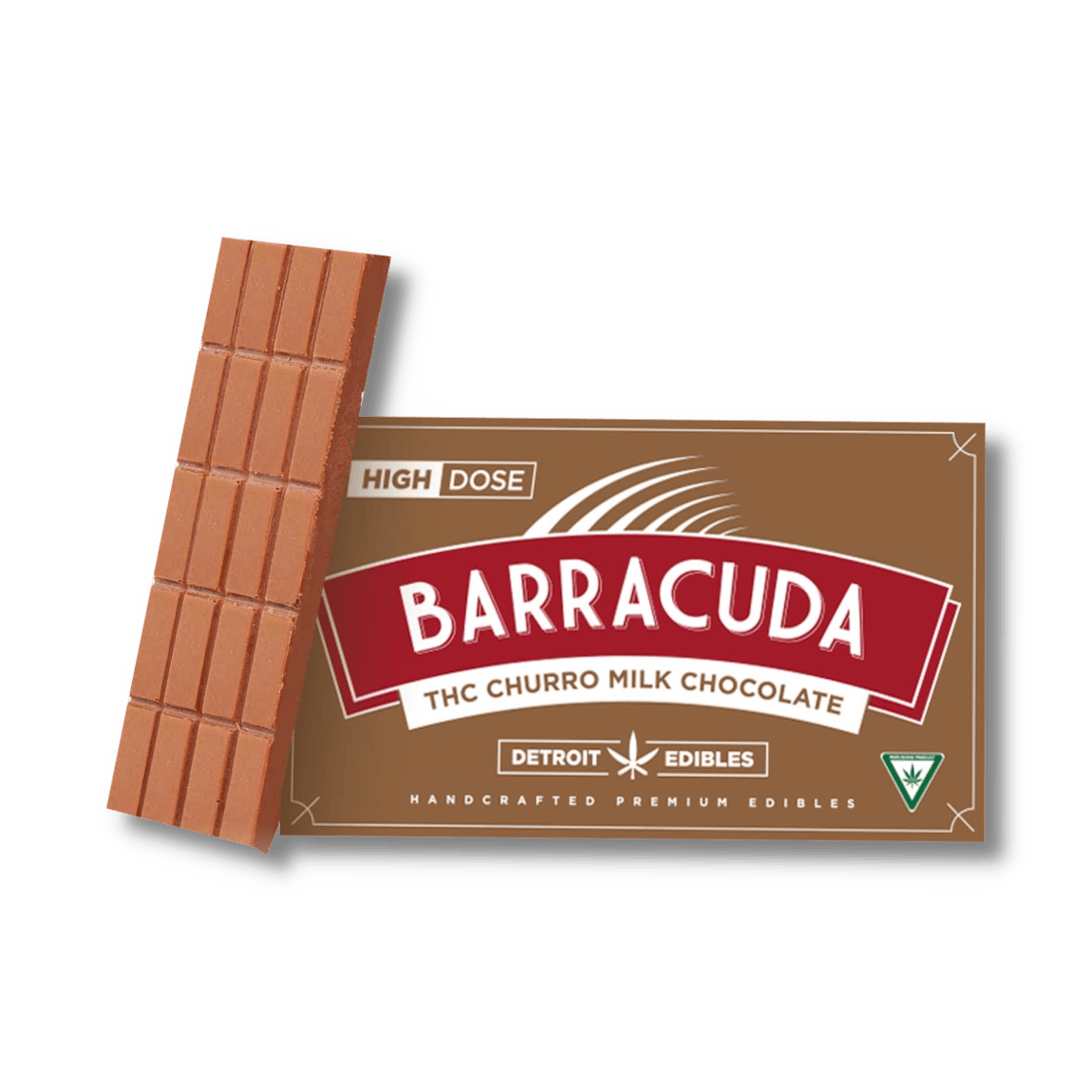 Detroit Edibles | Barracuda Bar - 200mg - Milk Chocolate Churro