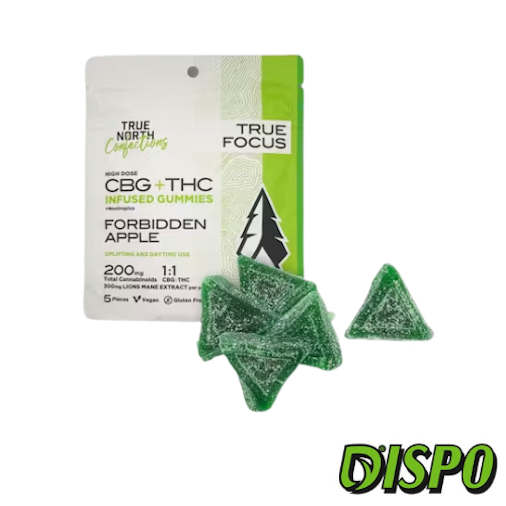 True North - Forbidden Apple THC/CBG 1:1 200mg 4pc Gummies