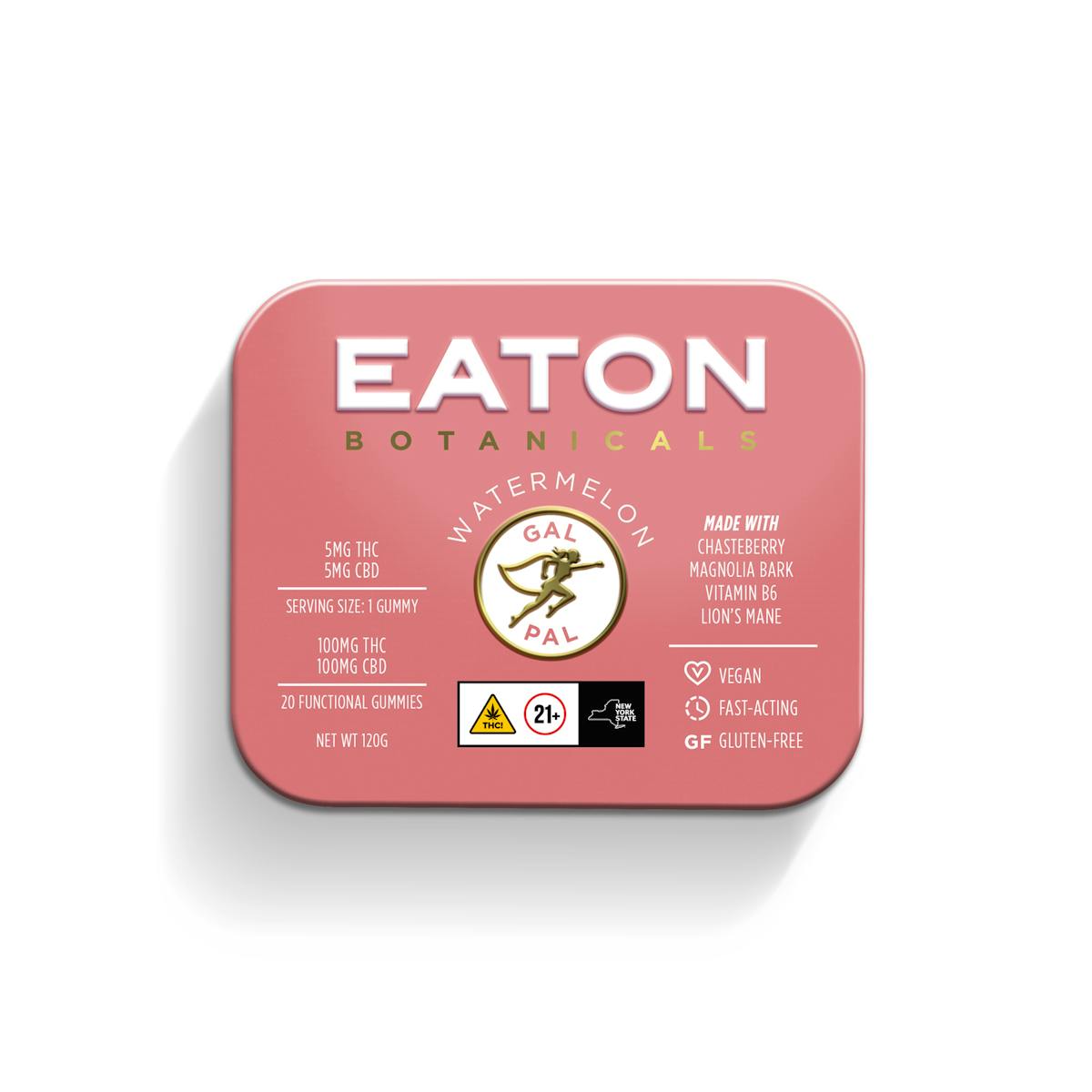 Photo of Eaton Botanicals | Watermelon – Gal Pal | Edibles | 20pk CBD+Lions Mane