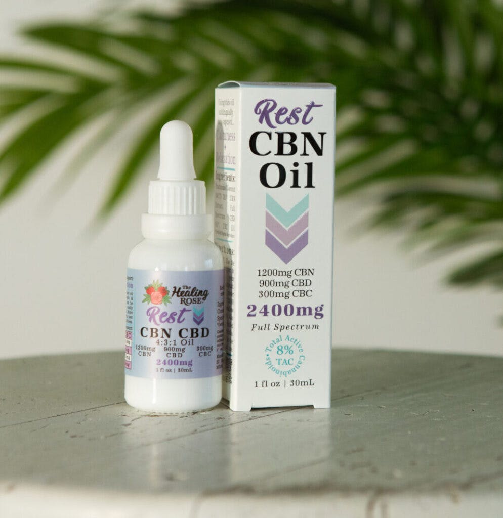The Healing Rose | Rest Oil | 4:3:1 [2400mg CBN:1200mg CBD:900mg CBDC:300mg]
