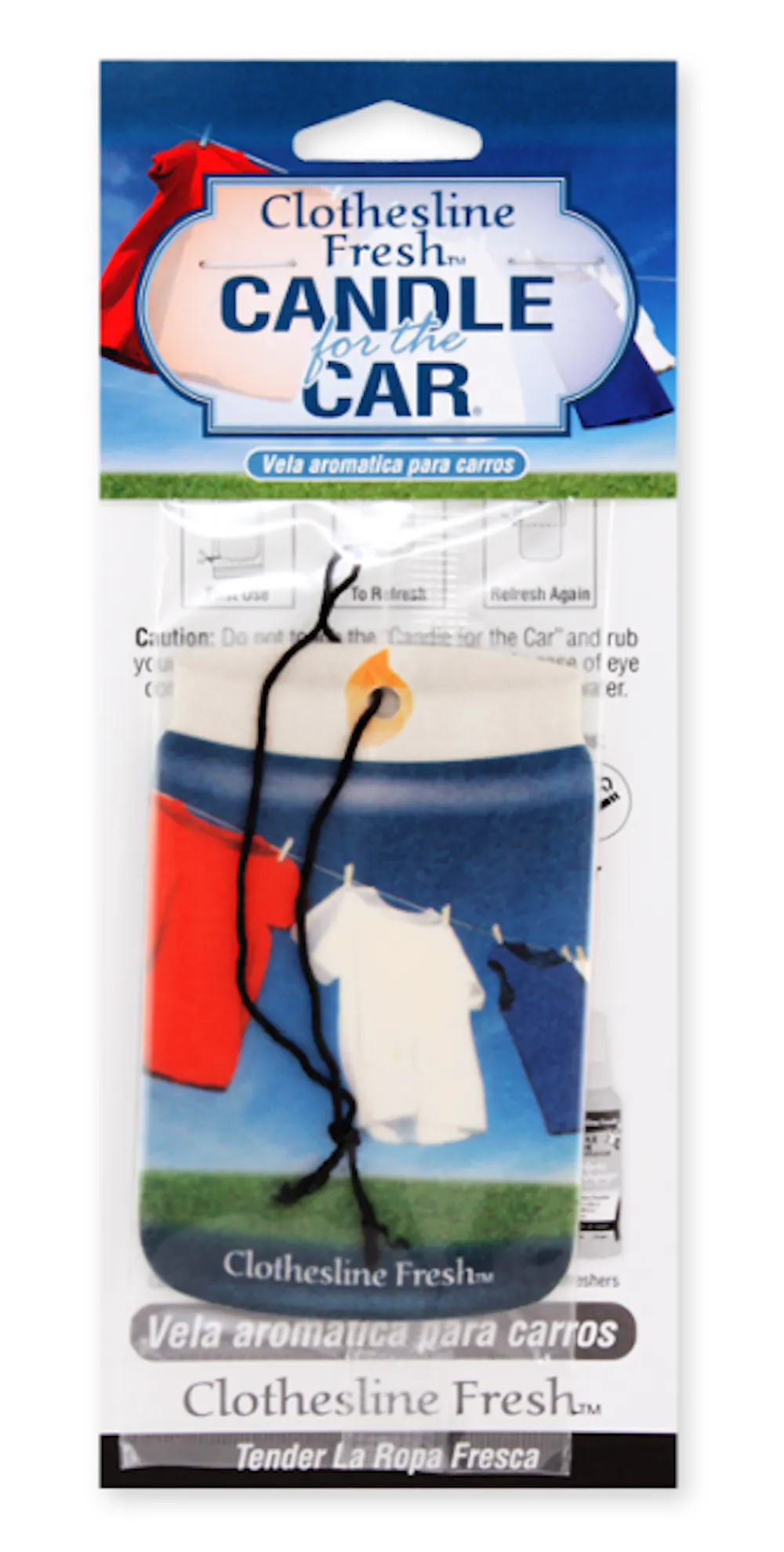 Product Smoke Odor Exterminator Candle for the Car CLOTHESLINE FRESH
