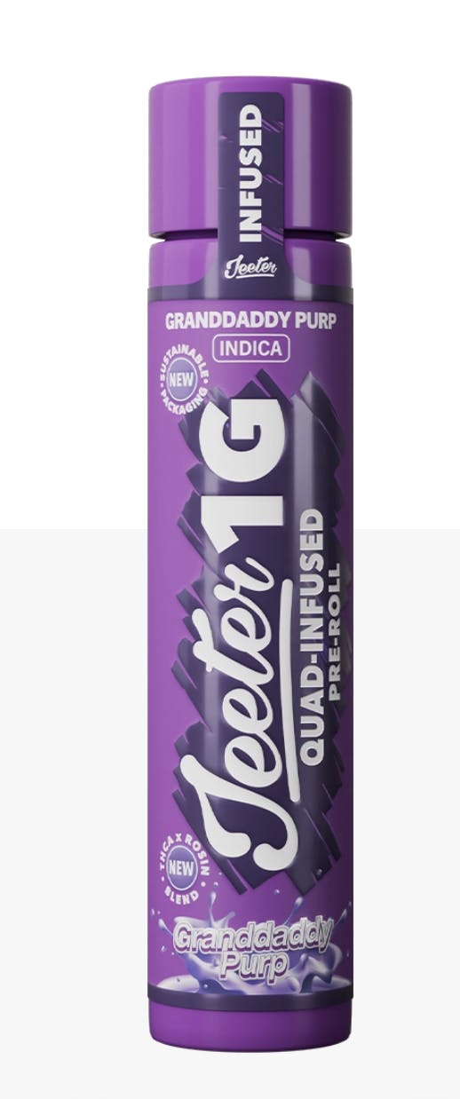 Jeeter Quad‑Infused Pre‑Roll – Granddaddy Purp