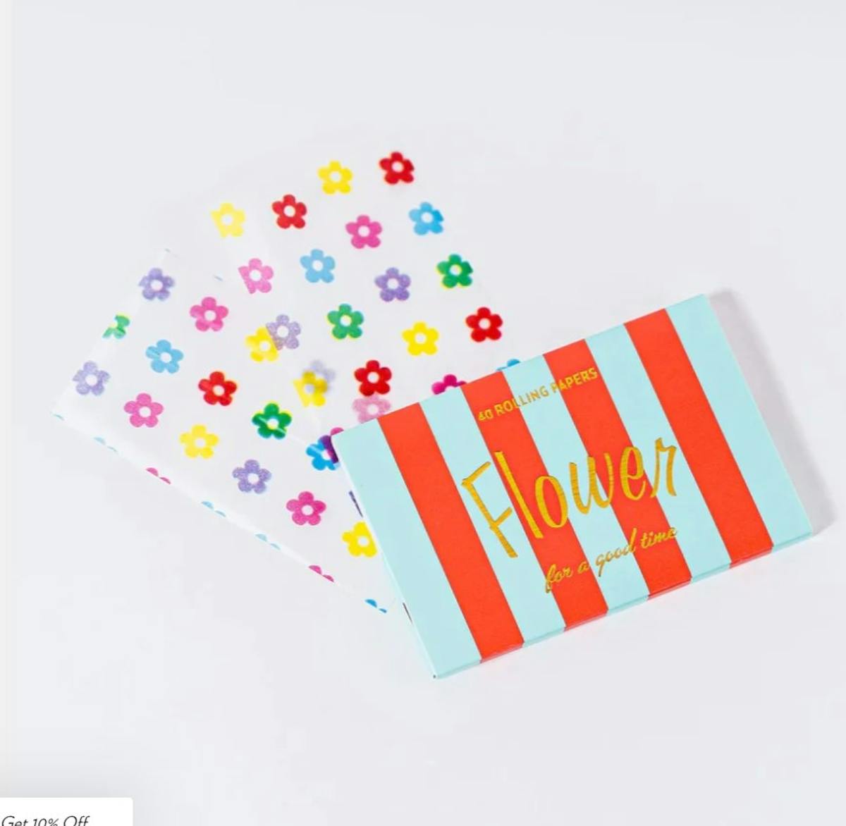 Photo of Edie Parker Rainbow Flower Rolling Papers 40ct