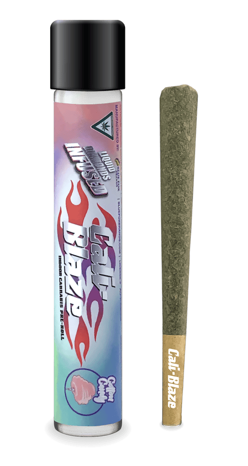 Product: Cali-Blaze | Blue Muffin | Liquid Diamonds Infused Preroll - 1.2g